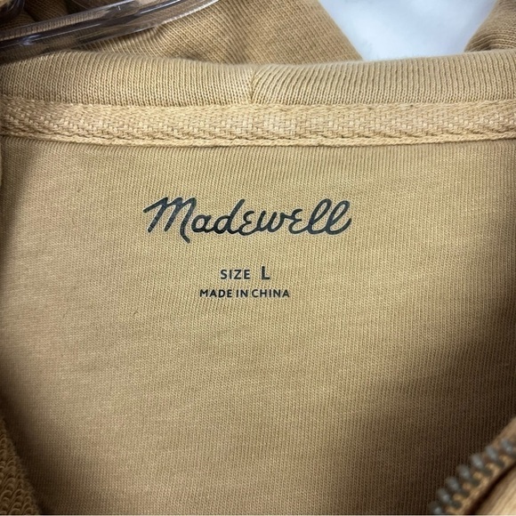 Madewell | Garment-Dyed Loop Terry Hoodie Sweatshirt  Size Large - Picture 6 of 7